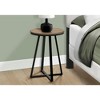 NicBex 18"W Metal End Table with Metal Legs and Grooved Design Side Table Nightstand for Living Room - 3 of 4