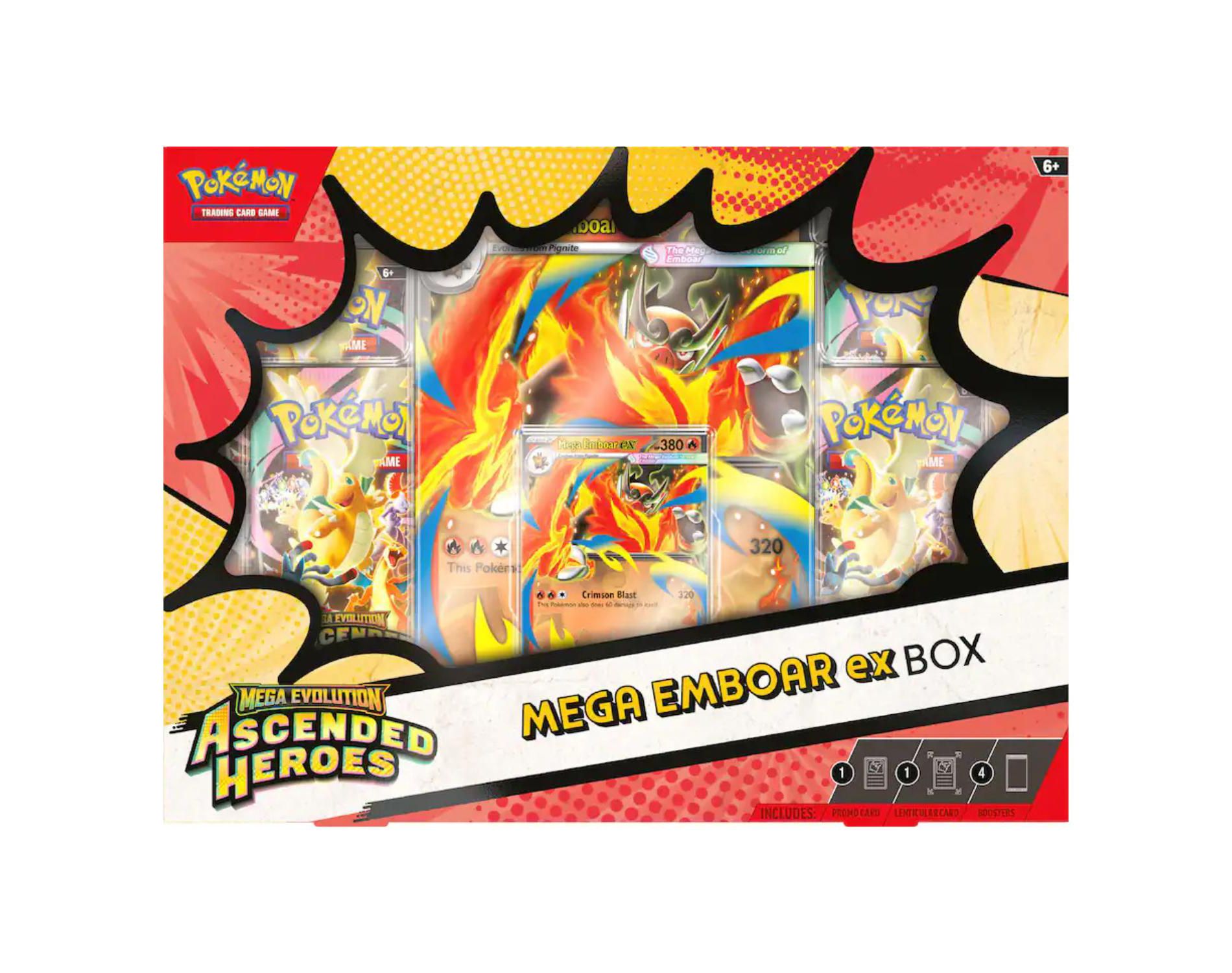 Pokemon ME2.5 Ascended Heroes ex Box | Mega Emboar ex