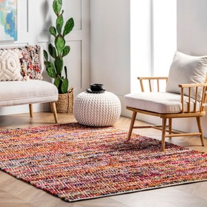 Nuloom Hand Woven Chevron Rochell Contemporary Indoor Area Rug - 1 of 4