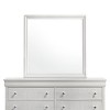 GlasFlength Decorative Wall Mirrors Wall Art Square Mirror Vanity Mirror Accent Mirror Metal Frame Mirror for Living Room, White, 38.19"*0.87"*38.19" - 2 of 4