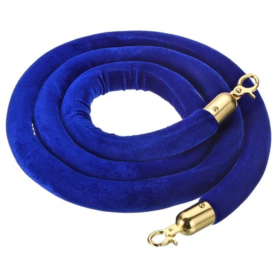 Unique Bargains Hotel Adjustable Velvet Stanchion Rope with Snap Hook