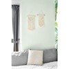 Aoibox 2-Piece Macrame Wall Hanging Set, Woven Tapestry Art for Boho Home Decor, Nursery, Party, 16.5"L x 10"W & 17.5"L x 10"W - 2 of 4