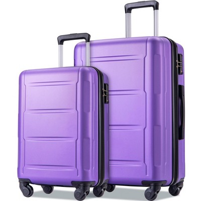 2 PCS Expanable Luggage Set, Hardside Spinner Suitcase with TSA Lock-ModernLuxe