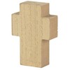Dicksons I Know That I Can Do All Things Distressed Finish Block Style Tan 4 x 2.75 MDF Tabletop Cross Shaped Plaque - 2 of 2
