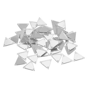 Unique Bargains Flat Back Sew on Acrylic Irregular Mirrored Beads for Evening Dresses Cloth 50 Pcs - 1 of 4