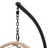 Sapphtopaz Porch Swing with Stand Wicker Woven Egg Chair Swing Hammock Relax Hanging Chair with Cushion for Indoor, Garden, Terrace, Backyard - 4 of 4