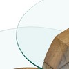 GlasFlength Coffee Tables, Chic and Versatile, Modern and Classic Designs for Every Home, Suitable for Living Room, Brown,47”*29.5”*16.7" - 3 of 4