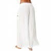 Women's Linen Button Detail Palazzo Pants - Venti6 - 3 of 4