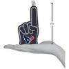 Old World Christmas Blown Glass Ornament for Christmas Tree, Houston Texans Foam Finger - 4 of 4