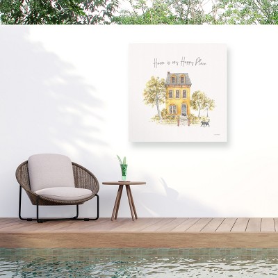 Trademark Fine Art - Lisa Audit Happy Yellow 17 Matted Framed Art