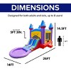 Herokiddo 14'x18' Jelly Bean Castle Commercial Grade Bounce House with Dual Slide, Detachable Pool, and Basketball Hoop. - 3 of 4