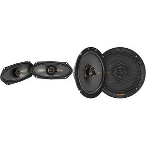 Kicker 51KSC6704 KS-Series 6.75" Coaxial Speakers with .75" tweeters w/ 51KSC41004 4x10" Coaxial Bundle - 1 of 4