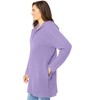 Woman Within Hoodie Shaker Cardigan - 4 of 4
