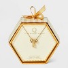 14K Gold Dipped Cubic Zirconia Rondelle Q Initial Necklace - A New Day™ Gold - 3 of 4