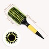 Unique Bargains Nylon Bristle Pins Round Hair Brush Yellow 10.04"x2.76" 1 Pc - 3 of 4