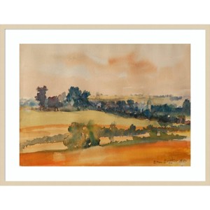 41" x 32" Ripening Fields by Brenda Brin Booker Wood Framed Wall Art Print - Amanti Art - 1 of 4