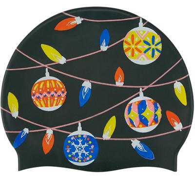 Sporti Limited Edition Holiday Lights Silicone Swim Cap