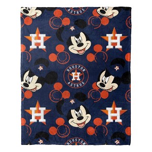 MLB Houston Astros Mickey Silk Touch Throw Blanket and Hugger - 1 of 3