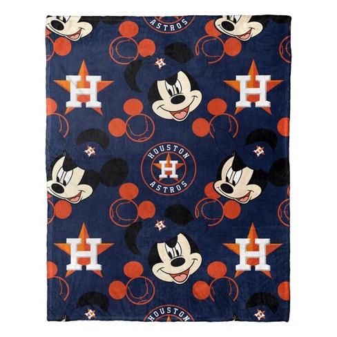 OFFICIAL MLB Dodgers & Disney's Mickey Mouse Character Hugger Pillow & Silk  Touch Throw Set 