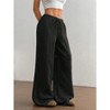 Coolmee Women's Wide Leg Palazzo Pants Casual Loose Lounge Pants Beach Trousers with Pockets - 2 of 4