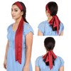 Alilang Women's Solid Color Ribbon Scarf Long Neckerchief Satin Belt Necktie Headscarf Narrow Scarf - 3 of 4