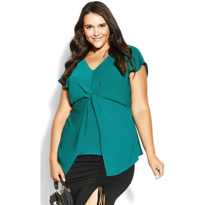 Women's Plus Size Olivia Top - marine | CITY CHIC