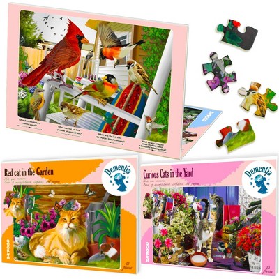 QUOKKA 13-35 Pieces Dementia Jigsaw Puzzles for Elderly - Alzheimers Activities for Seniors