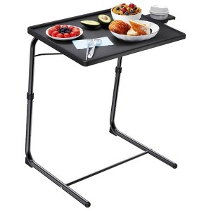 HUANUO Adjustable TV Tray Set of 2 - TV Dinner Tray on Bed & Sofa, Comfortable TV Tray Table with 6 Height & 3 Tilt Angle Adjustments - 1 of 4