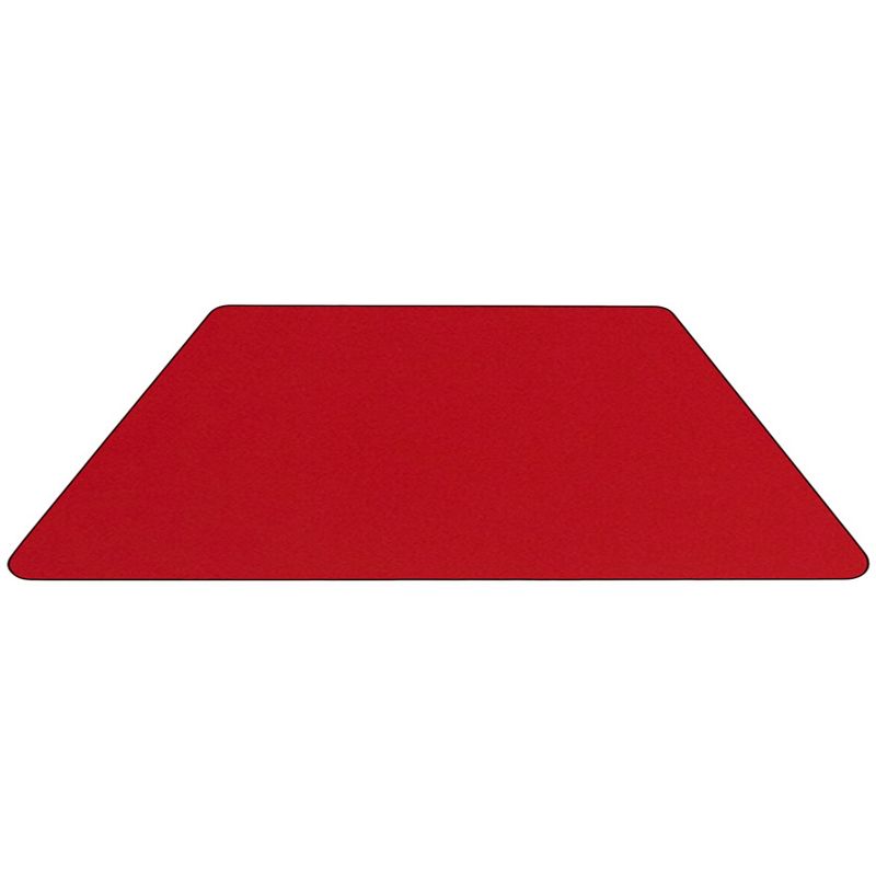 Emma and Oliver Mobile 22.5x45 Trapezoid Red HP Laminate Preschool Activity Table, 3 of 5