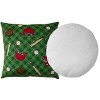 Mina Victory Plush Lines Baseball Set of 2 Multicolor Indoor Throw Pillows - 4 of 4