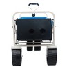 Racxily Folding Wagon Garden Shopping Beach Cart,  Utility Grocery Car with Side Pocket for Camping Garden Sports - 4 of 4