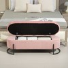 CENGHU Storage Ottoman, Bedroom End Bench, Upholstered Fabric Storage Ottoman, Entryway Footstool, Ottoman Bench for Living Room & Bedroom - 4 of 4