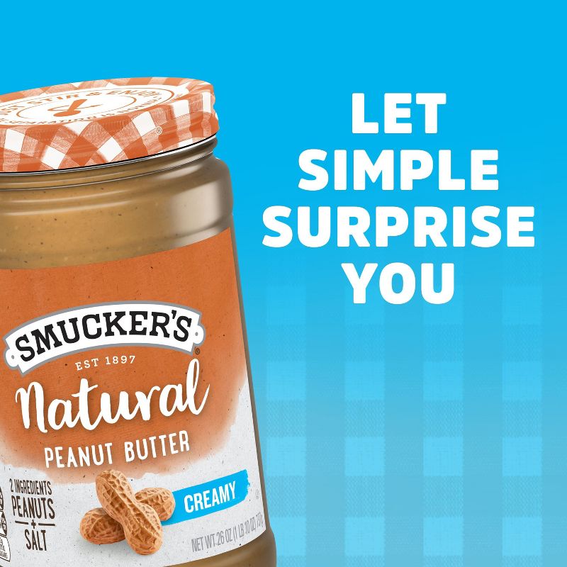 Smucker&#39;s Natural Stir Creamy Peanut Butter - 26oz, 4 of 6