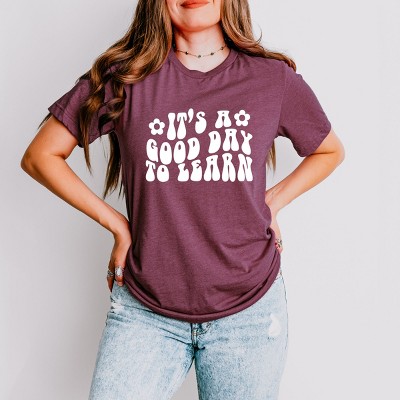 Simply Sage Market Good Day To Learn Flowers Short Sleeve Tee