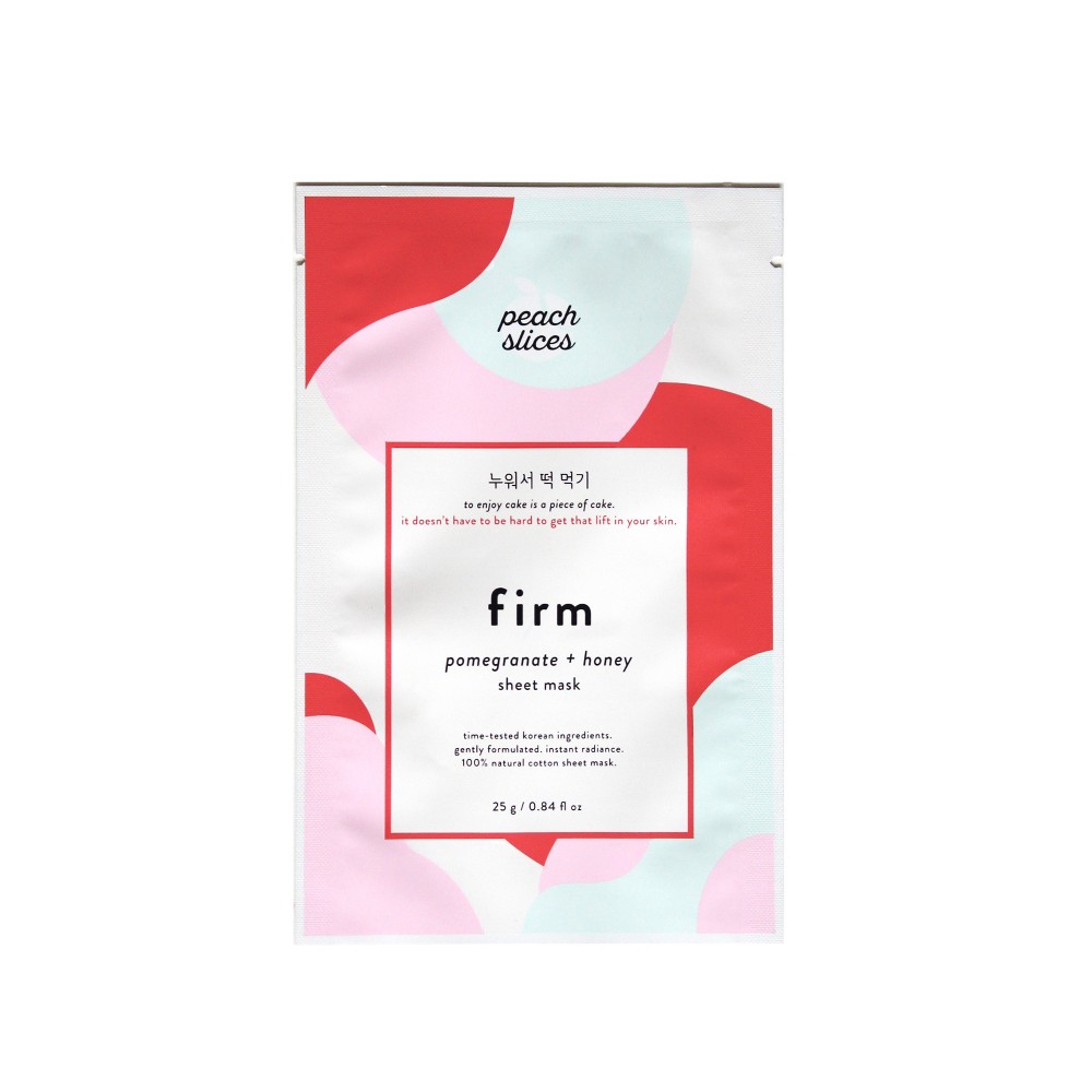 UPC 818000020078 product image for peach slices Pomegranate And Honey Firm Sheet Mask - .84 fl oz | upcitemdb.com