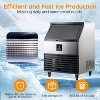 AMERLIFE Freestanding Commercial Ice Makers with Storage Capacity, Stainless Steel, Self-Cleaning, Ideal for Home, Bar & Restaurant Use - 3 of 4