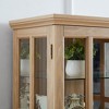 TIRAMISUBEST Antique Display Cabinet with Glass Doors Adjustable Shelves,Curio Display Cabinet for Home or Office - 4 of 4