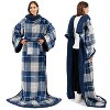 PAVILIA Wearable Blanket with Sleeves for Women Men Adults, Warm Soft Plush Snuggle Pocket Sleeved TV Throw - 2 of 4