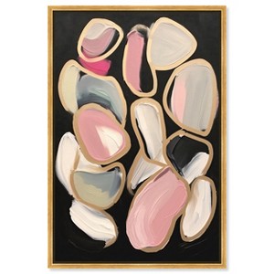 Art Remedy My Petals Contemporary Shapes Abstract Wall Art Framed - 1 of 4