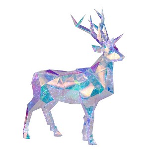 Christmas Prismatic Iridescent Christmas  Deer 57", LED lights - 1 of 4