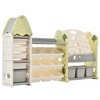 Alilang 72.80 Inch Kids Organizer and Bookshelf with Storage Bins and Play Shelf - Light Green - 4 of 4