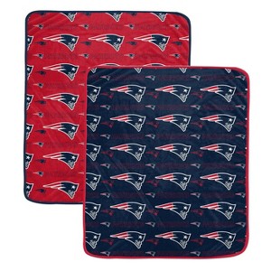 NFL New England Patriots Home & Away Ultra Soft Blanket - 2pk - 1 of 2