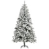 FURNIinspire Artificial Trees Unlit Snow Flocked Pine Artificial Christmas Tree, Christmas Decorations Holiday Decor, Green, 47.3"*47.3"*88.5" - 2 of 4