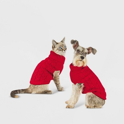Dog and Cat Sweater - Classic Red - Wondershop™