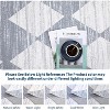 Washable Runner Area Rug, Non Slip Non Shedding Print Carpet, Modern Stain Resistant Foldable Soft Door Mat for Kitchen Hallway - 4 of 4