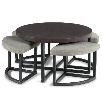 Table with best sale nesting stools