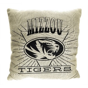 NCAA Missouri Tigers 26 x 26 Woven Tapestry Pillow - 1 of 4