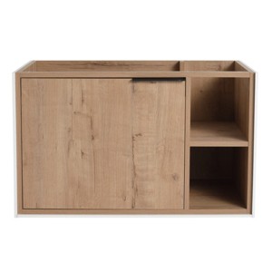 SEVOBAL Bathroom Storage Cabinets Floating Wall Mounted Vanity with Soft Close Cabinet Door for Modern Homes, Beige, 29.33"*17.94"*17.69" - 1 of 4