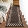 Washable Modern Scalloped Border Bedroom Living Room Rugs, Low Pile Non Slip Floor Carpet for Home - 3 of 4