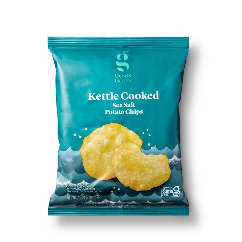 Sea Salt Kettle Potato Chips - 2.5oz - Good & Gather™ : Target